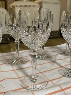 Fabulous Vintage Set of 8 Gorham Lady Anne West Germany Wine Crystal Glasses