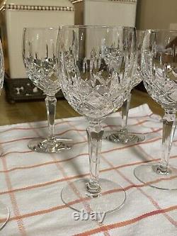 Fabulous Vintage Set of 8 Gorham Lady Anne West Germany Wine Crystal Glasses