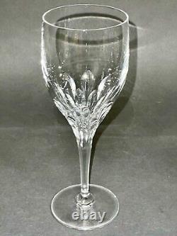 Fabulous Vintage Set of Six Gorham Crystal Diamond Clear Cut Wine Glasses