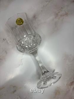 Fascination by Cristal De Flandre Set Of 8 Crystal Cut Wine Glasses (V3)