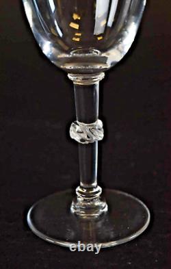 Fine LALIQUE (France) Crystal BEAUGENCY WINE GLASS No 3 #15144 Set of 4 Ea