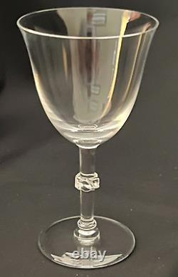 Fine LALIQUE (France) Crystal BEAUGENCY WINE GLASS No 3 #15144 Set of 4 Ea