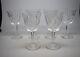Fine Set 6 Of Waterford Cut Crystal Claret Wine Glasses Lismore Stemware