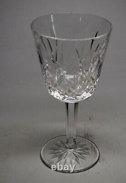 Fine Set 6 Of Waterford Cut Crystal Claret Wine Glasses Lismore Stemware