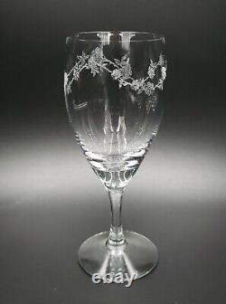 Fostoria ROSALIE Set/8 Tulip Wine Glasses EXCELLENT Etched Roses