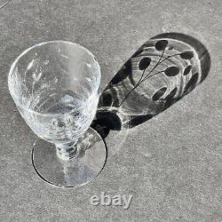 Fostoria Suffolk Crystal Etched Set of 12 Incl Cordial, Champagne, Wine, & Water