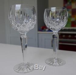 Four Waterford Crystal White Wine/ Hock Glass Lismore Pattern