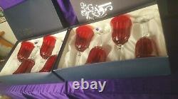 G A CRYSTAL ITALIAN WINE GOBLETS GIOIELLI DA TAVOLA BRIGITTA -Appraised $1,000