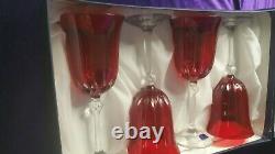 G A CRYSTAL ITALIAN WINE GOBLETS GIOIELLI DA TAVOLA BRIGITTA -Appraised $1,000