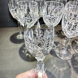 GORHAM CRYSTAL LADY ANNE STEMWARE WATER GOBLET GLASS 7 5/8 SIGNED Set 12
