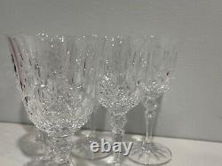 Galway Crystal Longford Pattern Set of 6 White Wine Glasses