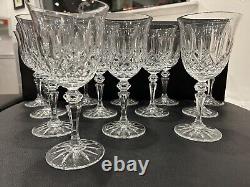 Galway Irish Crystal 13 Red Wine Glasses 8 Inch Tall MINT