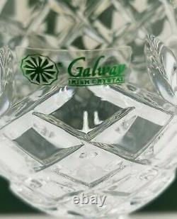 Galway Irish Crystal Clare Red Wine Glasses Cut 7 6 Pc Set New In Box 29601