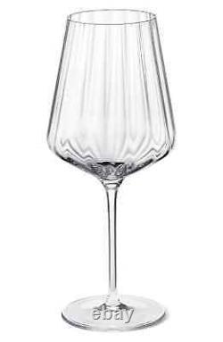 Georg Jensen G10135 Set of 5 Bern Crystal White Wine Glasses 14.5 Oz