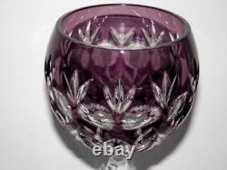 Godinger Dynasty 6 Hock Crystal Wine Glasses 7 3/4 Tall Mint! Buy It Now