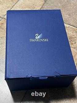 Gorgeous Pair SWAROVSKI CRYSTALLINE 8 1/3'' White WINE GLASSES orig box &wrapper