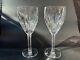 Gorgeous Pair of WATERFORD CRYSTAL Carina Water Goblet / Red Wine Glasses MINT