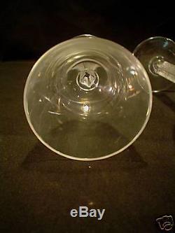 Gorgeous Set/4 Lalique Crystal Phalsbourg Wine / Claret Goblets