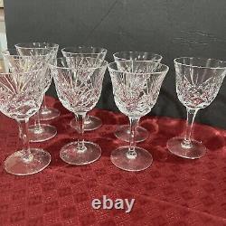 Gorham CHERRYWOOD 5 5/8 Crystal Wine Glasses Goblets Set of 8