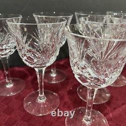 Gorham CHERRYWOOD 5 5/8 Crystal Wine Glasses Goblets Set of 8