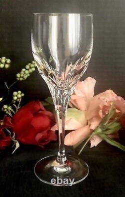 Gorham Diamond Crystal Wine Glasses pulled base 7 5/8 tall Blown glass 6