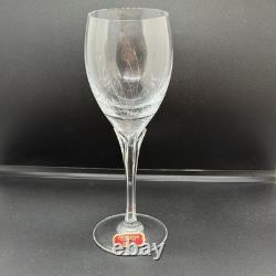 Gorham Jolie Crystal Wine Glasses Set of 6 West Germany Etched Unused withBox