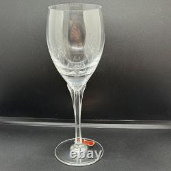 Gorham Jolie Crystal Wine Glasses Set of 6 West Germany Etched Unused withBox