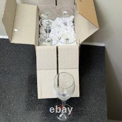 Gorham Jolie Crystal Wine Glasses Set of 6 West Germany Etched Unused withBox