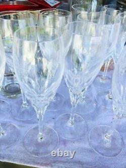 Gorham Lady Anne Crystal 10 of each Wine glasses, Champagne flutes