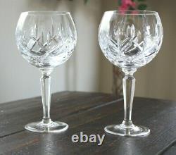 Gorham Lady Anne Crystal BALLOON Wine Glasses Set of Two 7-3/4