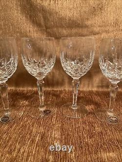 Gorham Lady Anne Crystal Wine Goblets Set of 4NewGorgeous