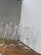 Gorham Laurin Crystal Gold Rim Water Wine Glasses Ribbed Vintage Set Of 7