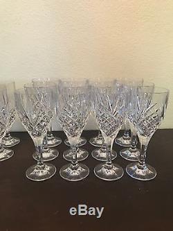 Gotham Lady Anne Crystal Set 12 Wine Glasses 11 Goblets