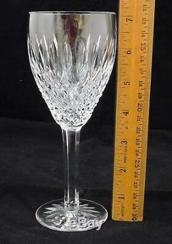 Group of 12 Waterford Castlemaine Claret Wine Glasses Clear Crystal Sided Stem