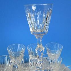 Hawkes Crystal Eardley Stem 6015 Square Base 10 Claret Wine Glasses