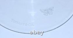 Htf Pair Of Tiffany & Co Crystal Audubon Jardin 9 1/4 Wine Glasses In Box