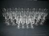 Huge Lot of 28 Noritake Rondo Crystal Water-Wine-Cordial Glasses Goblets