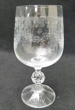 IMPORT ASSOCIATES crystal Cascade WINE glasses set of 12