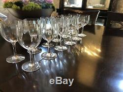 ISET of 12 Baccarat 5 3/4 CRYSTAL MONTAIGNE CLARET WINE GLASSES