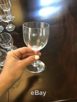 ISET of 12 Baccarat 5 3/4 CRYSTAL MONTAIGNE CLARET WINE GLASSES