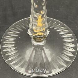 Imperlux Cut to Clear Wine Glasses/Goblets 4pc Set NOS NIB c1960s Yugoslavia 8t