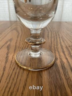 Interglass / Arte Italica MEDICI Italy Crystal Wine Glasses Set Of 4 24K