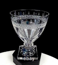 Irish Georgian Antique Crystal Lemon Squeezer 5 1/8 Rummer Wine Glass 1780