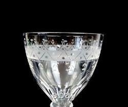 Irish Georgian Antique Crystal Lemon Squeezer 5 1/8 Rummer Wine Glass 1780