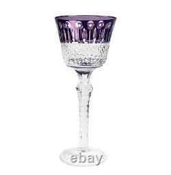 Italian Crystal Stemware Glasses Hand Carved Glass With Gift Box 5oz 5PCS