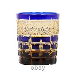 J21 Drink Glass Edo Kiriko Handmade Crystal Whisky Glasses Set Of 4 Pieces