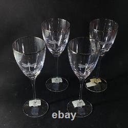 KATE SPADE LENOX JUNE LANE WINE GLASSES, Etched Lead Crystal, Dragonfly, 4PCS