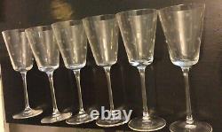 Kate Spade Lenox Larabee Dot Crystal Wine Glasses / Iced Tea / Goblet 9 1/4 (6)