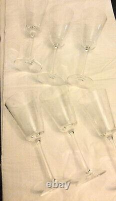 Kate Spade Lenox Larabee Dot Crystal Wine Glasses / Iced Tea / Goblet 9 1/4 (6)