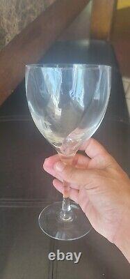 Kosta Boda Chateau Crystal Optic 5 Claret Wine Glasses, 7 1/2